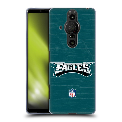 NFL Philadelphia Eagles Logo Distressed Look Soft Gel Case for Sony Xperia Pro-I