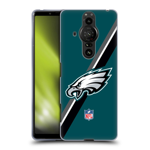 NFL Philadelphia Eagles Logo Stripes Soft Gel Case for Sony Xperia Pro-I