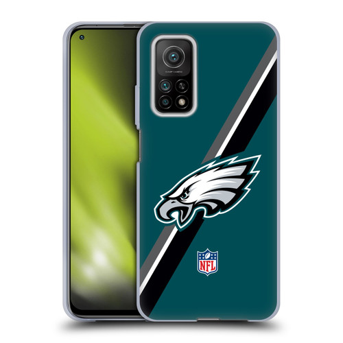 NFL Philadelphia Eagles Logo Stripes Soft Gel Case for Xiaomi Mi 10T 5G
