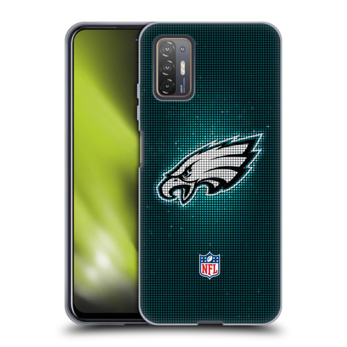 NFL Philadelphia Eagles Artwork LED Soft Gel Case for HTC Desire 21 Pro 5G