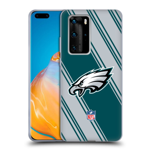 NFL Philadelphia Eagles Artwork Stripes Soft Gel Case for Huawei P40 Pro / P40 Pro Plus 5G
