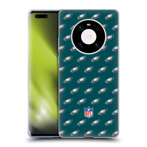 NFL Philadelphia Eagles Artwork Patterns Soft Gel Case for Huawei Mate 40 Pro 5G