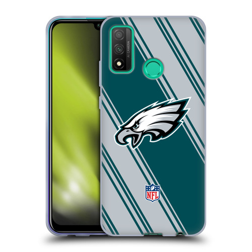 NFL Philadelphia Eagles Artwork Stripes Soft Gel Case for Huawei P Smart (2020)