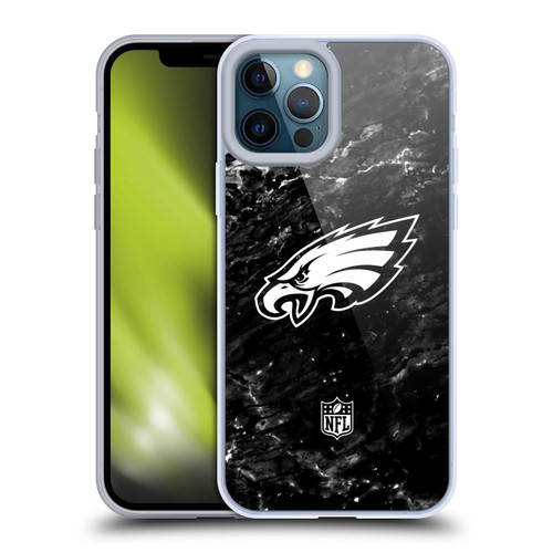 NFL Philadelphia Eagles Artwork Marble Soft Gel Case for Apple iPhone 12 Pro Max