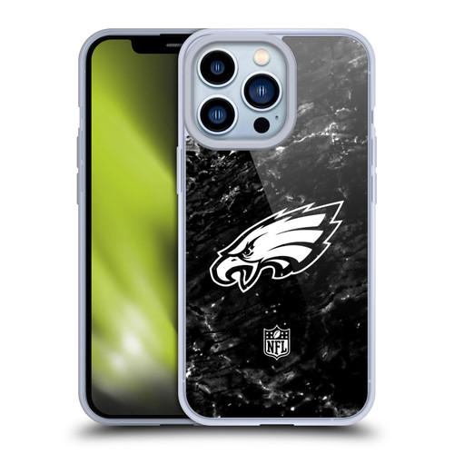NFL Philadelphia Eagles Artwork Marble Soft Gel Case for Apple iPhone 13 Pro