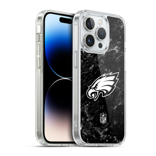 NFL Philadelphia Eagles Artwork Marble Soft Gel Case for Apple iPhone 13 Pro