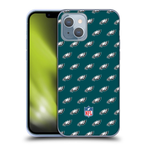 NFL Philadelphia Eagles Artwork Patterns Soft Gel Case for Apple iPhone 14