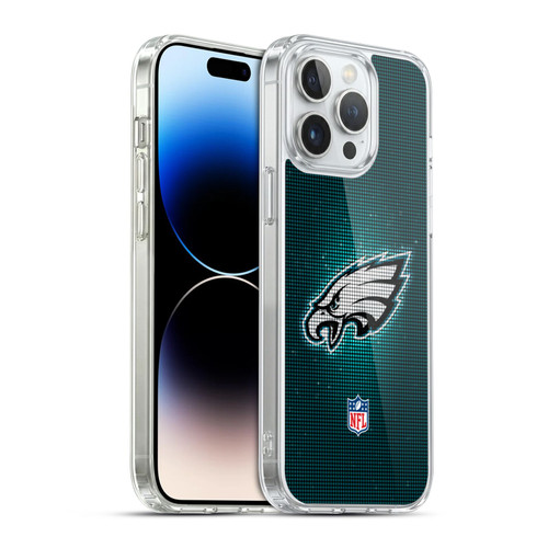 NFL Philadelphia Eagles Artwork LED Soft Gel Case for Apple iPhone 14 Pro Max