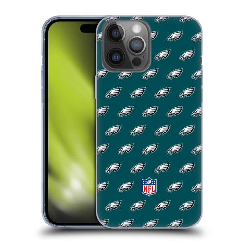 NFL Philadelphia Eagles Artwork Patterns Soft Gel Case for Apple iPhone 14 Pro Max
