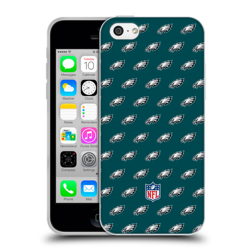 NFL Philadelphia Eagles Artwork Patterns Soft Gel Case for Apple iPhone 5c