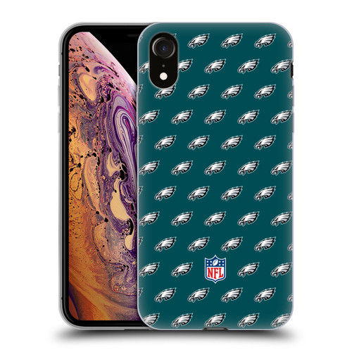 NFL Philadelphia Eagles Artwork Patterns Soft Gel Case for Apple iPhone XR