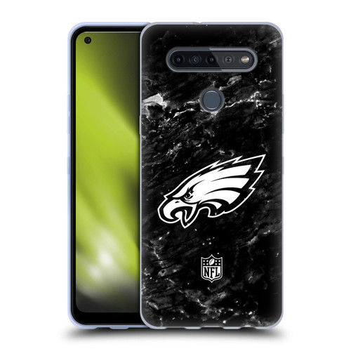 NFL Philadelphia Eagles Artwork Marble Soft Gel Case for LG K51S