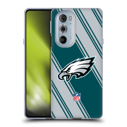 NFL Philadelphia Eagles Artwork Stripes Soft Gel Case for Motorola Edge X30