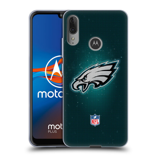 NFL Philadelphia Eagles Artwork LED Soft Gel Case for Motorola Moto E6 Plus