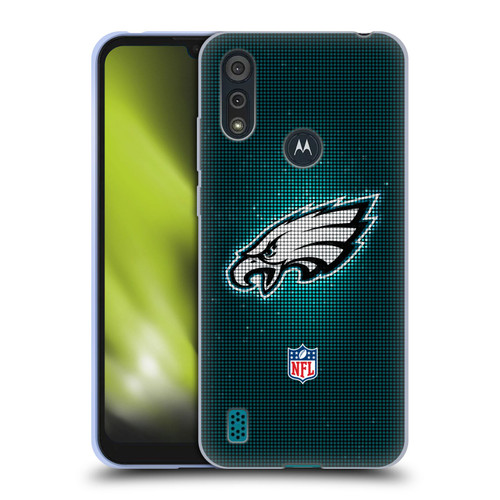 NFL Philadelphia Eagles Artwork LED Soft Gel Case for Motorola Moto E6s (2020)