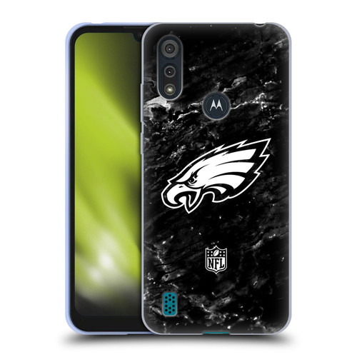 NFL Philadelphia Eagles Artwork Marble Soft Gel Case for Motorola Moto E6s (2020)