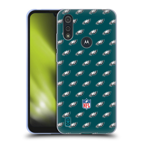 NFL Philadelphia Eagles Artwork Patterns Soft Gel Case for Motorola Moto E6s (2020)