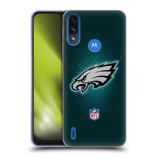 NFL Philadelphia Eagles Artwork LED Soft Gel Case for Motorola Moto E7 Power / Moto E7i Power