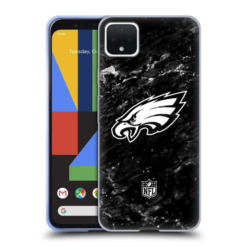 NFL Philadelphia Eagles Artwork Marble Soft Gel Case for Google Pixel 4 XL