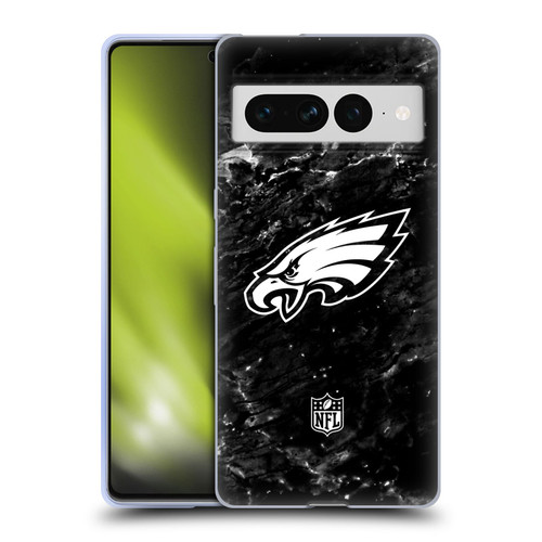 NFL Philadelphia Eagles Artwork Marble Soft Gel Case for Google Pixel 7 Pro