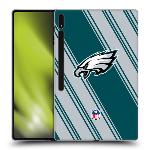 NFL Philadelphia Eagles Artwork Stripes Soft Gel Case for Samsung Galaxy Tab S8 Ultra