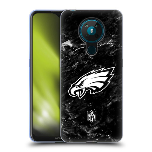 NFL Philadelphia Eagles Artwork Marble Soft Gel Case for Nokia 5.3