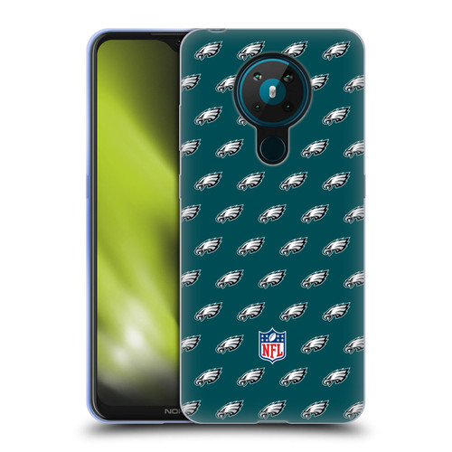 NFL Philadelphia Eagles Artwork Patterns Soft Gel Case for Nokia 5.3