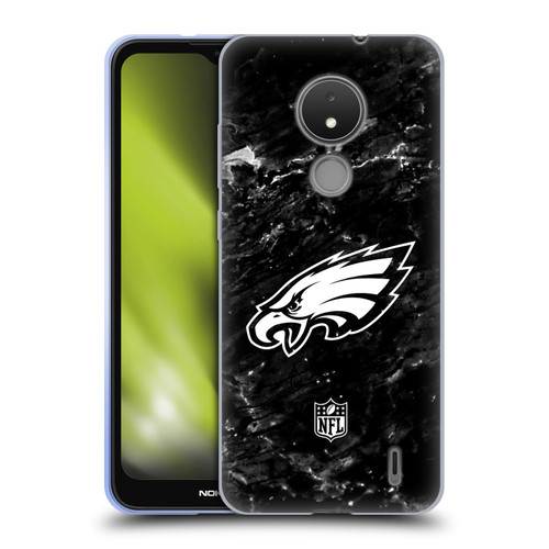 NFL Philadelphia Eagles Artwork Marble Soft Gel Case for Nokia C21