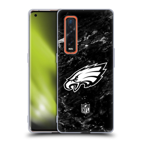 NFL Philadelphia Eagles Artwork Marble Soft Gel Case for OPPO Find X2 Pro 5G