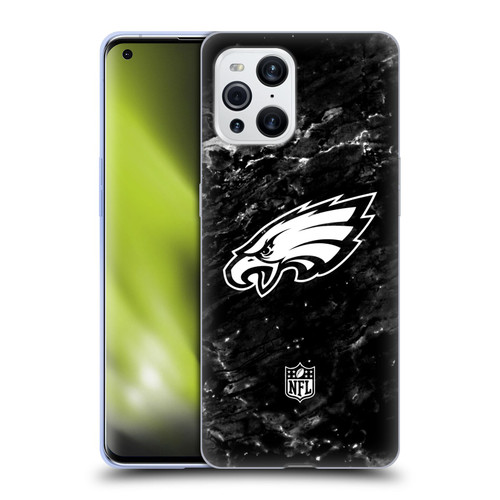 NFL Philadelphia Eagles Artwork Marble Soft Gel Case for OPPO Find X3 / Pro