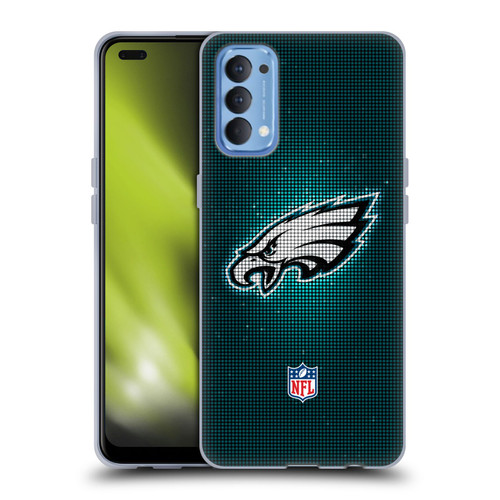 NFL Philadelphia Eagles Artwork LED Soft Gel Case for OPPO Reno 4 5G