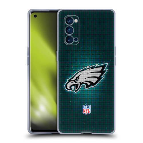NFL Philadelphia Eagles Artwork LED Soft Gel Case for OPPO Reno 4 Pro 5G