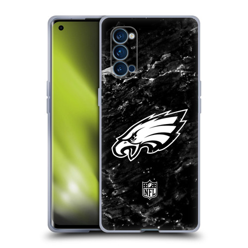 NFL Philadelphia Eagles Artwork Marble Soft Gel Case for OPPO Reno 4 Pro 5G