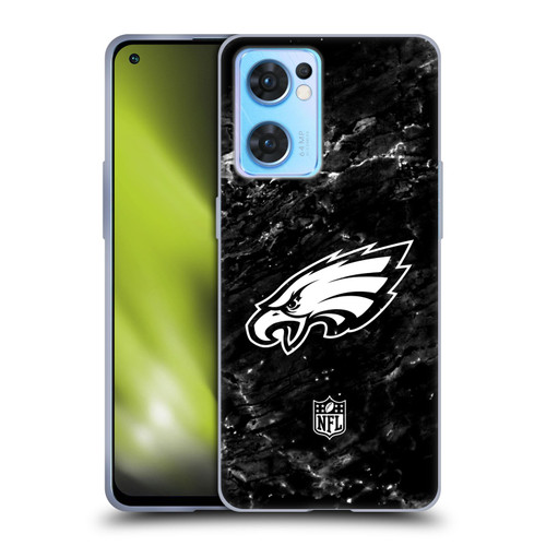 NFL Philadelphia Eagles Artwork Marble Soft Gel Case for OPPO Reno7 5G / Find X5 Lite