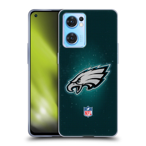 NFL Philadelphia Eagles Artwork LED Soft Gel Case for OPPO Reno7 5G / Find X5 Lite