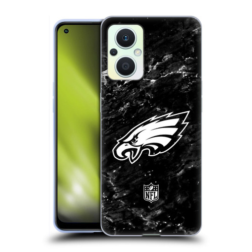 NFL Philadelphia Eagles Artwork Marble Soft Gel Case for OPPO Reno8 Lite