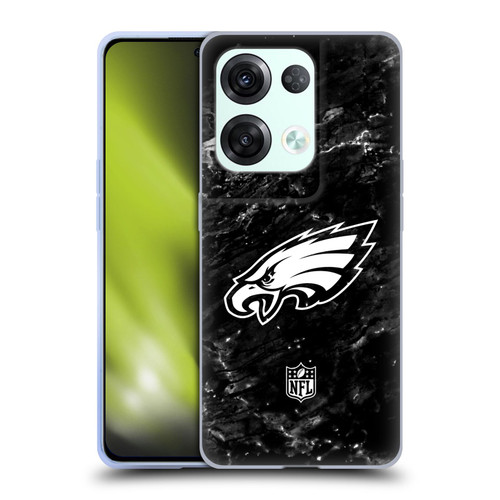 NFL Philadelphia Eagles Artwork Marble Soft Gel Case for OPPO Reno8 Pro