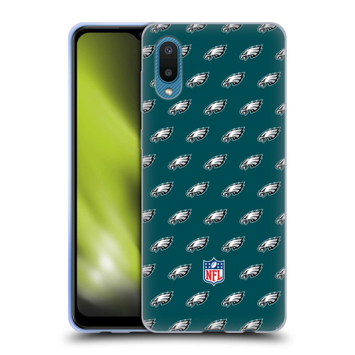 NFL Philadelphia Eagles Artwork Patterns Soft Gel Case for Samsung Galaxy A02/M02 (2021)