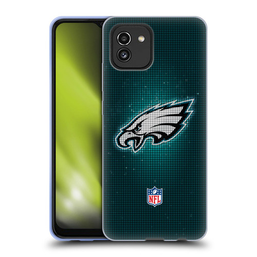 NFL Philadelphia Eagles Artwork LED Soft Gel Case for Samsung Galaxy A03 (2021)