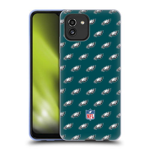 NFL Philadelphia Eagles Artwork Patterns Soft Gel Case for Samsung Galaxy A03 (2021)