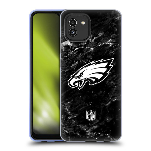 NFL Philadelphia Eagles Artwork Marble Soft Gel Case for Samsung Galaxy A03 (2021)