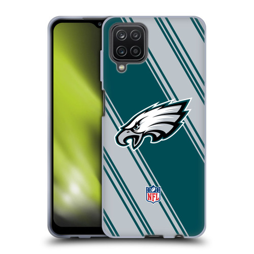 NFL Philadelphia Eagles Artwork Stripes Soft Gel Case for Samsung Galaxy A12 (2020)