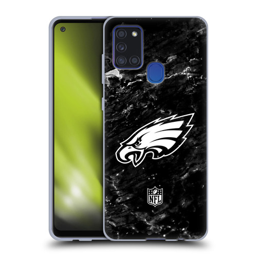 NFL Philadelphia Eagles Artwork Marble Soft Gel Case for Samsung Galaxy A21s (2020)