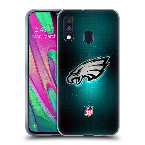 NFL Philadelphia Eagles Artwork LED Soft Gel Case for Samsung Galaxy A40 (2019)