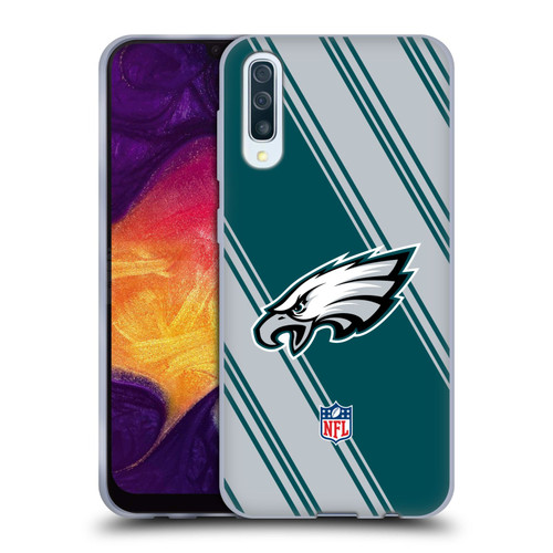 NFL Philadelphia Eagles Artwork Stripes Soft Gel Case for Samsung Galaxy A50/A30s (2019)