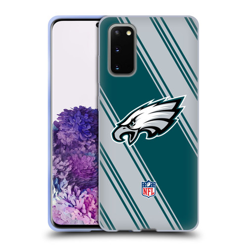 NFL Philadelphia Eagles Artwork Stripes Soft Gel Case for Samsung Galaxy S20 / S20 5G