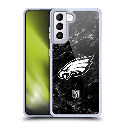 NFL Philadelphia Eagles Artwork Marble Soft Gel Case for Samsung Galaxy S21 5G