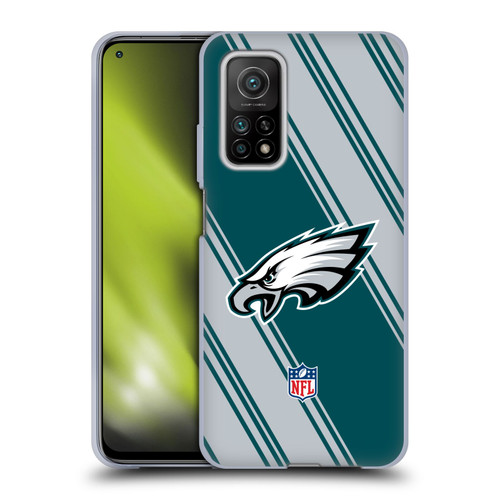 NFL Philadelphia Eagles Artwork Stripes Soft Gel Case for Xiaomi Mi 10T 5G