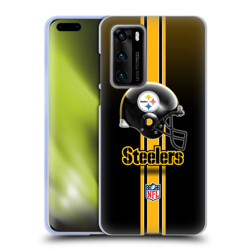 NFL Pittsburgh Steelers Logo Helmet Soft Gel Case for Huawei P40 5G