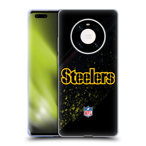 NFL Pittsburgh Steelers Logo Blur Soft Gel Case for Huawei Mate 40 Pro 5G
